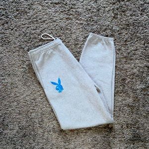 PLAYBOY SWEATPANTS. SIZE LARGE. (men's size for reference)